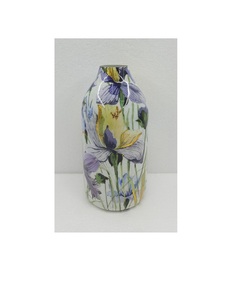 Calcomanía de jarrón de flores de metal de diseño moderno, acabado esmaltado para sala de estar, decoración de Mesa para el hogar, hecha a mano, personalizada - Product Image 2