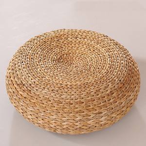 Pouf artisanal essentiel pour la maison, tabouret en jacinthe d'eau, poufs en gros, chaises ottomanes - Product Image 3