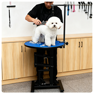 Mesa de Peluquería Plegable para Perros con Base de Acero, Elevación Hidráulica Fácil de Usar, Bajo Ruido, Equipo de Peluquería para Mascotas - Product Image 1