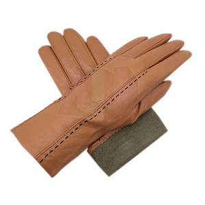 Gants d'hiver en cuir véritable de style classique, respirants, chauds, doublés, confortables, durables pour une utilisation en plein air, décontractée et professionnelle - Product Image 2