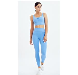 Conjunto de Yoga para mujer, traje deportivo de dos piezas, cintura alta para correr, ajustado, transpirable, malla elástica, conjunto de gimnasio, mallas para mujer - Product Image 3