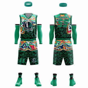 ชุดกีฬาบาสเก็ตบอลผู้ชายแบบแห้งเร็ว ชุดยูนิฟอร์มฤดูร้อนแบบกำหนดเอง ระบายอากาศได้ดี ดีไซน์แบบซับลิเมชั่น สินค้ามาใหม่ ไซส์พลัส - Product Image 4