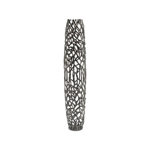 Florero moderno de metal dorado para decoración del hogar Florero de mesa elegante Almacenamiento hecho a mano Ideal para bodas y hogar - Product Image 6
