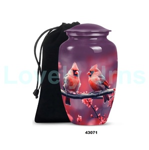 Venta caliente hermosa urna de cremación de pájaro Cardenal volador para cenizas humanas adultas urna grande decorativa con bolsa de terciopelo gratis - Product Image 4