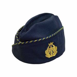 <b>Navy</b> <b>Blue</b> Color Side Garrison <b>Caps</b> Spring and Autumn Season Wear Side Garrison <b>Caps</b> by CAVALRY SKT COMPANY - Product Image 2
