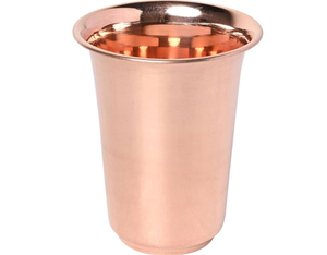 แก้วทัมเบลอร์ทองแดงแท้แคมป์ป้าแบบเรียบ100% พร้อมช่องแบนทำให้ใช้งานง่าย - Product Image 6