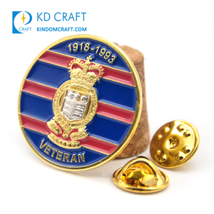 Pin de metal personalizado para sombrero, broche de esmalte suave, insignias de pin de solapa para el Día de los veteran, venta al por mayor - Product Image 2