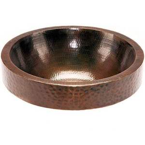 Extérieur en métal martelé de finition d'évier de salle de bains de cuivre argenté polonais antique fait main pour des hôtels et des villas - Product Image 5