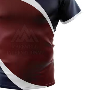 Concevez Votre Propre Logo Demi Manches Rugby Jersey Vente Chaude Confortable Unisexe Rugby Jersey - Product Image 4