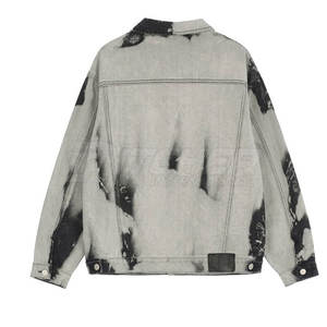 Veste en jean d'hiver pour homme respirante, écologique, légère, réversible, avec logo sur le devant, fabriquée au Pakistan, de haute qualité, 100% coton - Product Image 2