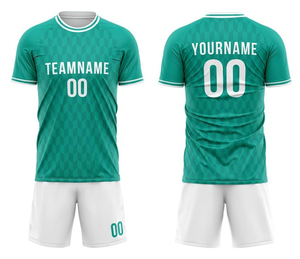 ชุดลูกบอล100% ผ้าโพลีเอสเตอร์แห้งเร็วชุดออกกำลังกายชุดออกกำลังกายผ้าเจอร์ซีย์ใส่สบายออกแบบได้ตามต้องการ - Product Image 1