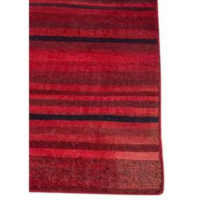พรมลายทางอินดัสบาร์สีแดงและสีส้ม ทอแบบแบน ทำจากขนสัตว์และวิสโคส สำหรับบ้าน รุ่น Adwv-13036 - Product Image 4