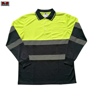 เสื้อโปโลแขนยาวสำหรับผู้ชายดีไซน์ตามสั่งคุณลักษณะด้านความปลอดภัย - Product Image 6