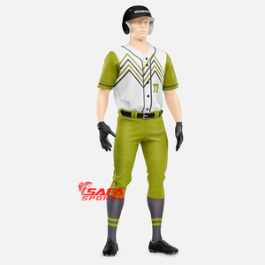 Ensemble d'uniformes de baseball personnalisés SAFA SPORTS, maillots d'équipe, pantalons, polyester respirant, séchage rapide, antibactérien, tailles plus grandes, logos personnalisés - Product Image 4