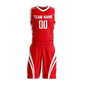 Ensemble de maillots de basket-ball pour hommes et enfants Vêtements de sport respirants, y compris uniformes de survêtement Tenue d'entraînement pour filles et garçons de grande taille OEM - Product Image 5