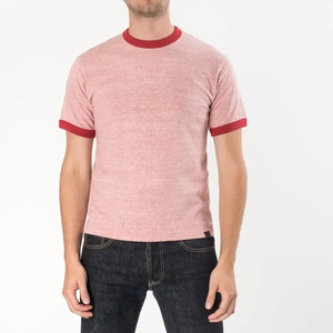 T-shirts Ringer Unisexe en Coton Tricoté de Haute Qualité 100% Coton, Coupe Classique Vintage, Fournisseur du Pakistan - Product Image 3