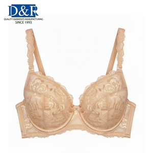 Sujetador Clásico de la Mejor Marca, Corte y Costura, Cobertura Total, Copas Contorneadas, Transpirable, con Bordado de Encaje, Ropa Interior Femenina con Soporte - Product Image 1