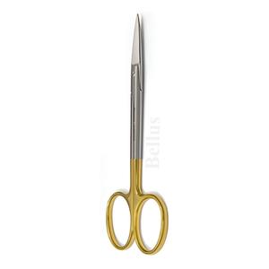 Ciseaux de renard Goldman 13cm ciseaux dentaires incurvés droits Instruments chirurgicaux en carbure de tungstène outils passivés en acier inoxydable - Product Image 4