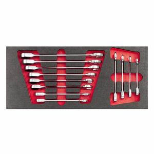 Jeu de clés à cliquet plates bicolores en éponge, 12 pièces, pour bricolage et usage professionnel, fabriqué aux États-Unis - Product Image 1