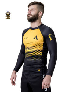 Royal Kimono Unisexe Jiu Jitsu Rashguard Logo Personnalisé BJJ Court Manches Longues MMA Polyester/Spandex Vente en Gros Sublimation pour Adultes - Product Image 2