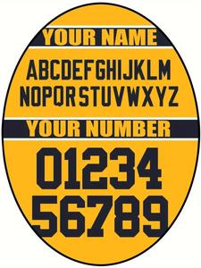 เสื้อฟุตบอลอเมริกันสำหรับผู้ชายปรับแต่งได้ชื่อและหมายเลขเสื้อฟุตบอลปักลายคอวีทรงหลวมใส่ได้ทุกฤดู - Product Image 3