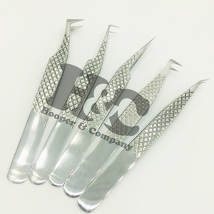 Pince à épiler pointue en vison argenté, extension de cils durable, pince à cils fins en acier inoxydable, pince à épiler de haute qualité - Product Image 1