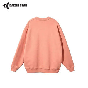 Custom Men's Polyester/Cotton Crew Neck Fleece Pullover Sweatshirt Eco-Friendly Windproof Winter Streetwear Solid Casual Regular - Product Image 2