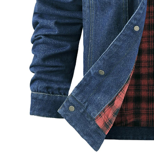 Veste en jean à logo personnalisé pour hommes Veste en coton décontractée de créateur pour hommes Manteaux en jean OEM pour hommes Vestes en jean de meilleure qualité pour hommes - Product Image 4