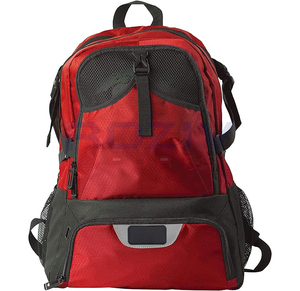 Sac de sport en polyester sur mesure pour les jeunes, nouveau style, fermeture éclair et fermoir, compartiment pour ballon, sac à dos de football - Product Image 4