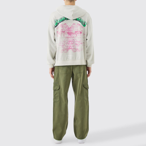 2025 Venta al por mayor de calidad superior Lavado ácido Sudaderas con capucha Algodón mezclado a prueba de viento Diseño OEM Sudaderas con capucha básicas de invierno a bajo precio - Product Image 5