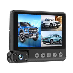 HD 3 Lens Car Black Box con pantalla táctil de 4 pulgadas WIFI Front Rear In Car Dash Cam Cámara de coche - Product Image 4