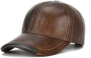 unisex Polyester/cotton Unisex Leather Baseball Cap <b>Men</b> Adjustable Structured PU Classic Baseball Cap <b>Hat</b> Winter <b>for</b> Black - Product Image 6
