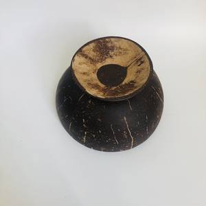 Cuenco de coco de diseño único al por mayor con base cuenco de color natural ensalada, mezcla de frutas, vajilla decorativa precio barato logotipo personalizado - Product Image 2