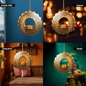Modern Metal Tea Light Holder for Sophisticated Interiors Handmade Metal Candle Holder Tea Light Holder for Rustic Charm - Product Image 3