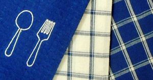 100 bông thêu khăn bếp Khăn trà chủ đề cà phê thiết lập của 2 4 6 và 8 trong Waffle Terry và thả hộp dệt - Product Image 3