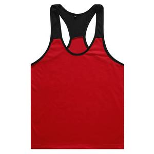 Camiseta sin mangas deportiva de gimnasio transpirable personalizada para hombre, Diseña tu propio algodón liso para culturismo - Product Image 4