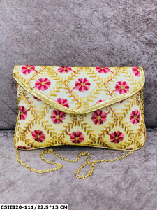 Indian Handcrafted Embroidered Multi Color Evening Clutch <b>Bag</b> <b>for</b> <b>Wedding</b> Favors Return Gifts Special Celebrations-Craftstages - Product Image 4