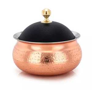 Prix d'usine Pot en acier inoxydable avec design classique Dernier pot en cuivre fini Style classique en métal - Product Image 2