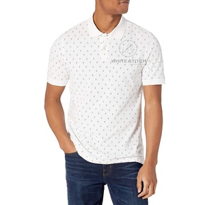 Polo de golf à séchage rapide avec logo brodé personnalisé, polo de travail en coton uni, taille plus, pour hommes - Product Image 1