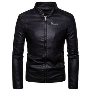 New Fashion Wear Custom Faux Leather <b>Biker</b> <b>Jacket</b> Men High Quality Classic Lapel Zippers Motorcycle Winter <b>Jackets</b> With Waist - Product Image 1