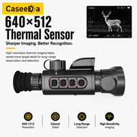 Lunette thermique Caseeda FOCUS Series 640x512 pour la chasse avec télémètre laser, calculateur balistique, enregistrement vidéo WiFi