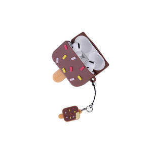 Coque en silicone TPU marron Netzy avec cordon, étui de protection antichoc pour AirPods Pro 2, housse pour écouteurs - Product Image 5