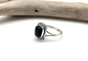 925 argent Sterling noir Onyx pierre précieuse bague bijoux à la main en argent Boho Style bague bijoux pour femmes cadeau de mariage pour femme - Product Image 3