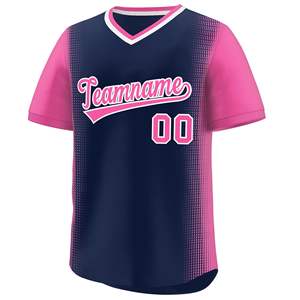 Maillots de baseball en maille respirante Sublimation Maillot de baseball à col en V Vêtements de baseball et de softball - Product Image 4