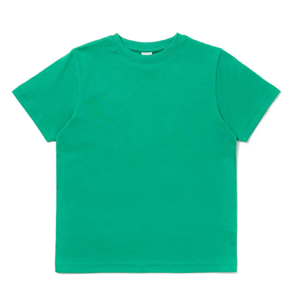 T-shirt à col rond pour enfant, garçon et fille, 100% pur coton, fabriqué directement en usine