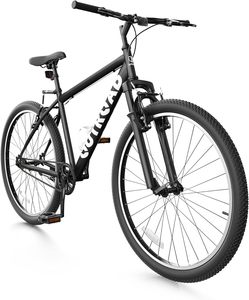 Bicicleta de Montaña de Alta Calidad de 26 Pulgadas, Cuadro Ligero de Acero de Alto Carbono de 7 Velocidades, Frenos V y Suspensión Delantera - Product Image 3