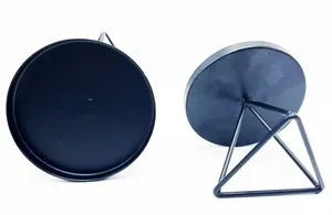 Juego de 2 candelabros para decoración del hogar negro mate - Product Image 3