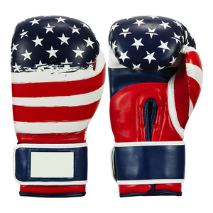 Gants en cuir de vachette respirant de qualité supérieure du Pakistan Gants de boxe Fighting Training Kick Gants de boxe - Product Image 1