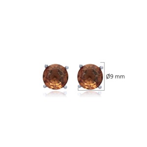 Round Design Sultanite <b>Silver</b> <b>Stud</b> Earrings Wholesale 925 Sterling <b>Silver</b> Jewelry Turkish Wholesale Handcrafted - Product Image 2