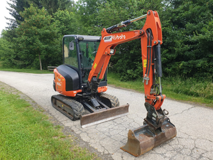 รถขุดขนาดเล็ก Kubota KX030-4 แบบตีนตะขาบ เครื่องยนต์ดีเซล สำหรับงานดินและก่อสร้างในฟาร์ม - Product Image 4